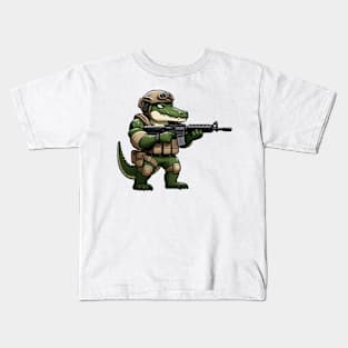 Tactical Crocodile Operator Kids T-Shirt